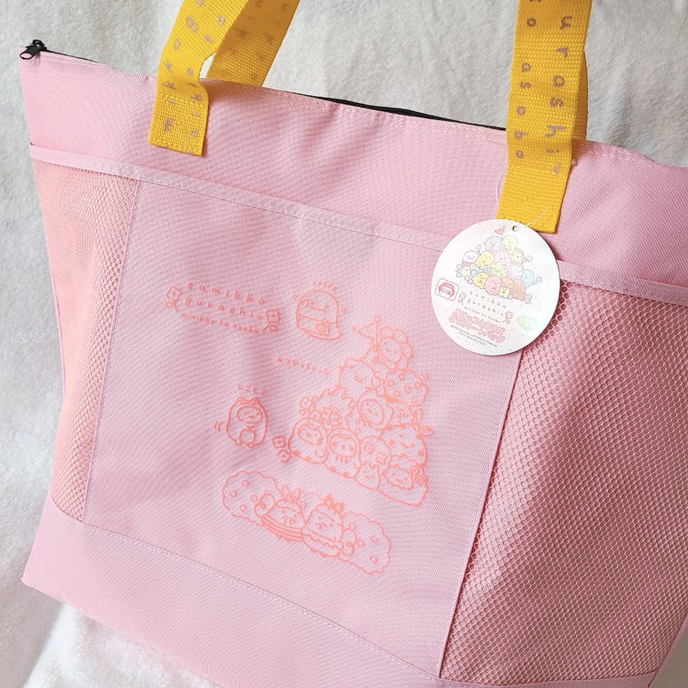 Sumikkogurashi - Large Tote Bag - PINK